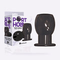 The 9's Port Hole black hollow tunnel butt plug