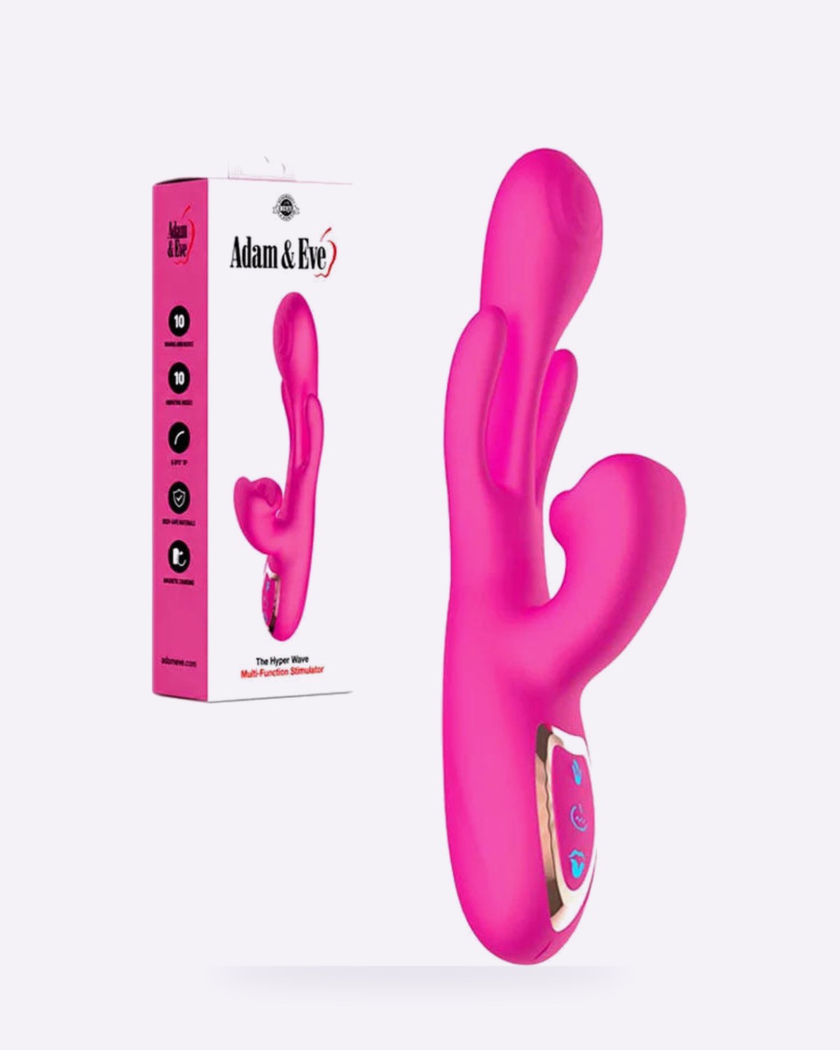 Adam & Eve Hyper Wave pink rabbit vibrator