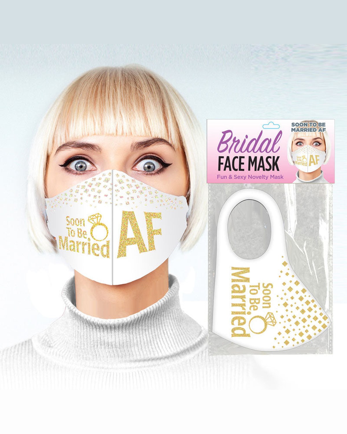 Little Genie Soon to Be Married AF Bridal Face Mask