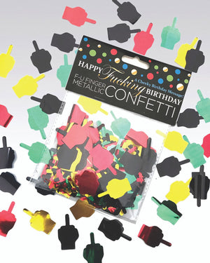 Little Genie Happy F**king Birthday FU Finger Confetti