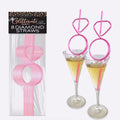 Little Genie Glitterati Diamond Ring Twisty Straws