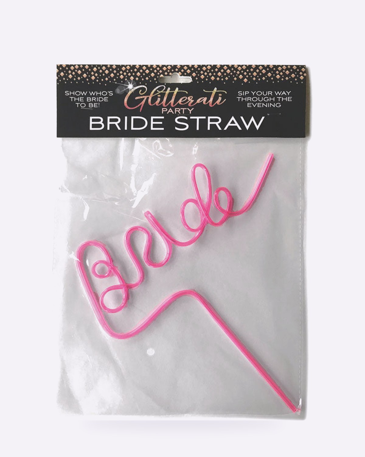 Little Genie Glitterati Bride Twisty Straw