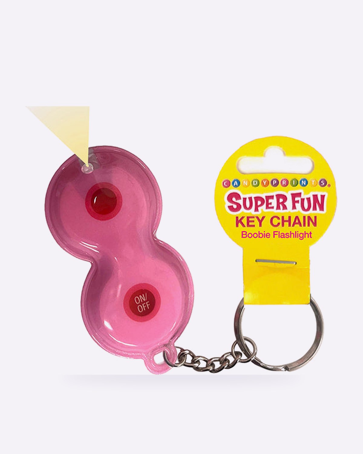 Super Fun boobie flashlight novelty keychain