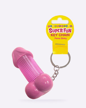 Super Fun penis slinky novelty keychain