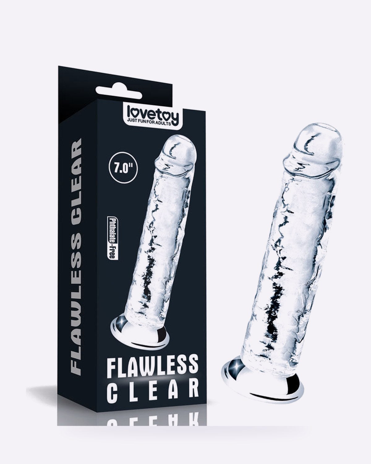 Lovetoy Flawless Clear 17.8 cm TPE Dildo
