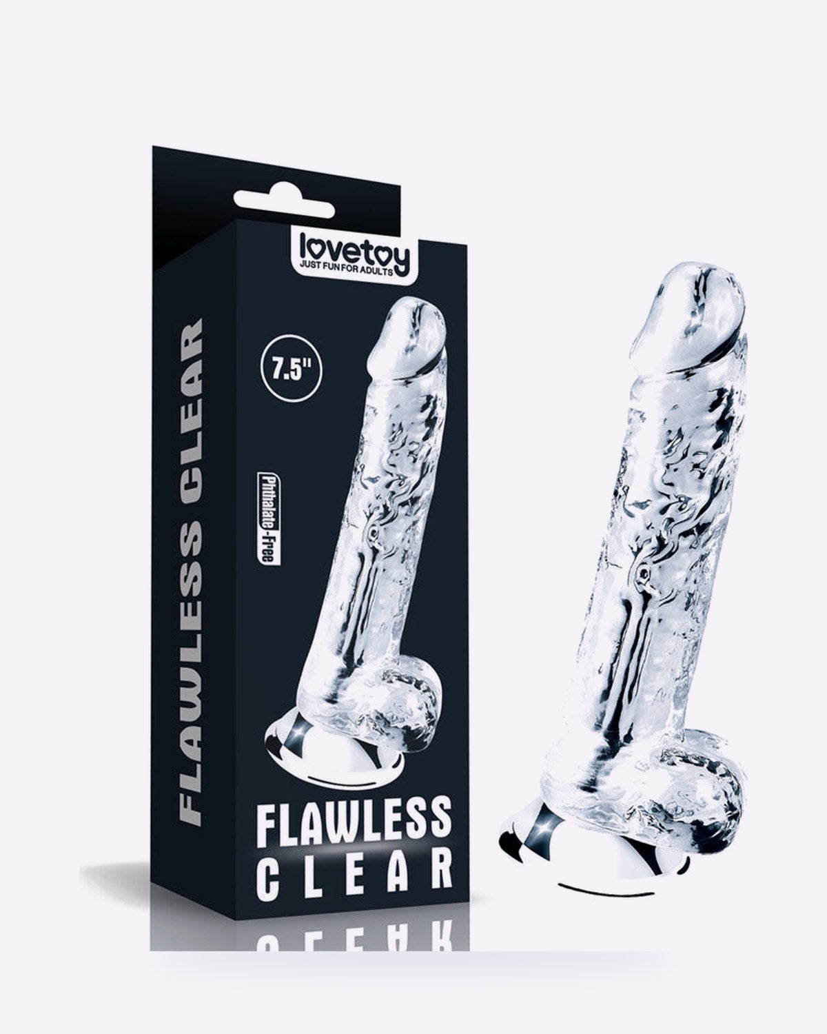 Lovetoy Flawless Clear 19 cm TPE Dildo