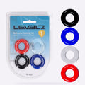 LEVELZ Stretchy TPE Cock Ring Set 4-Pack