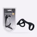 LEVELZ black Tri-O silicone cock and ball ring