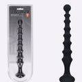 LEVELZ Ribbed Silicone Anal Probe with Flared Base