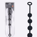 LEVELZ black medium round silicone anal balls