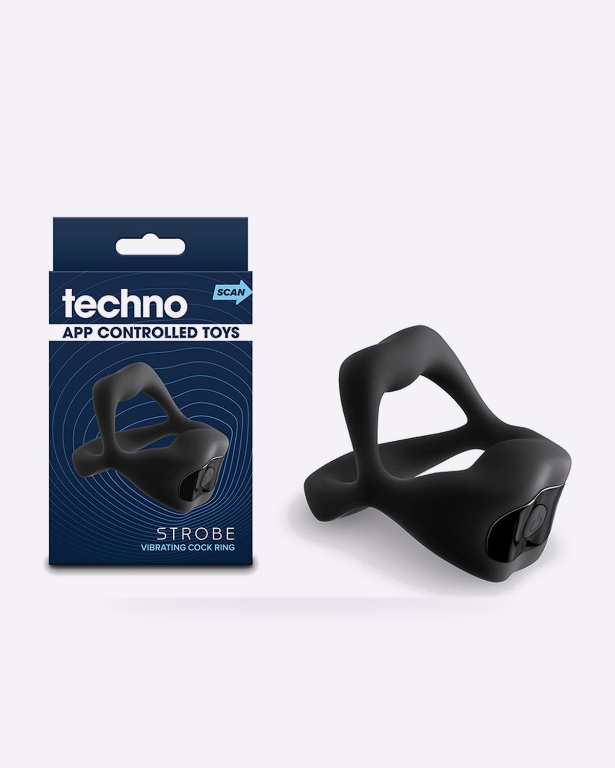 NS Novelties Techno Strobe App-Controlled Vibrating Cock Ring