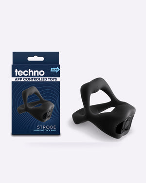 NS Novelties Techno Strobe App-Controlled Vibrating Cock Ring