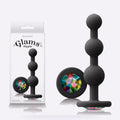 Glams Ripple Rainbow Gem Silicone Butt Plug