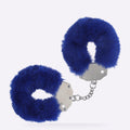 OUCH! navy heavy-duty fluffy handcuffs