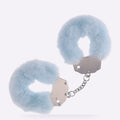 OUCH! powder blue heavy-duty fluffy handcuffs