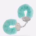 OUCH! powder green heavy-duty fluffy handcuffs