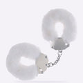 OUCH! white heavy-duty fluffy handcuffs