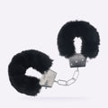 OUCH! black classic fluffy handcuffs