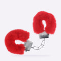 OUCH! red classic fluffy handcuffs