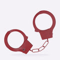 OUCH! red classic metal handcuffs