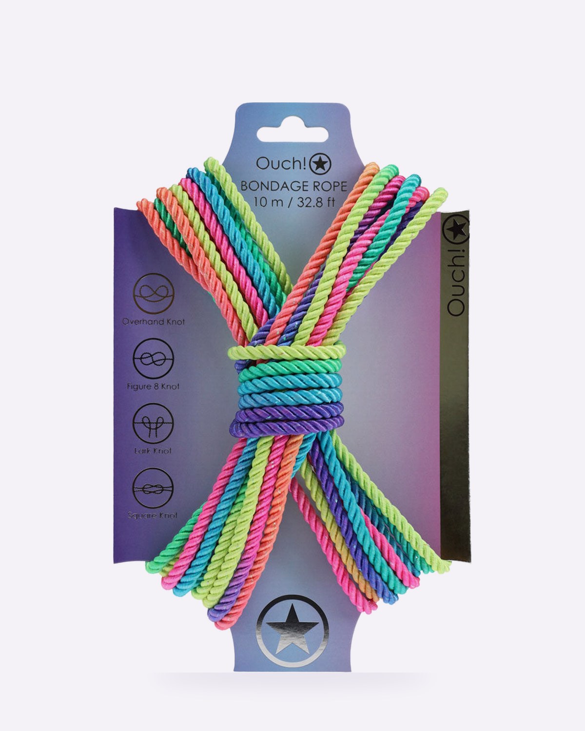 OUCH! 10 m multicolour bondage rope