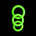 OUCH! Glow in the Dark Cock Ring Set 3-Pack