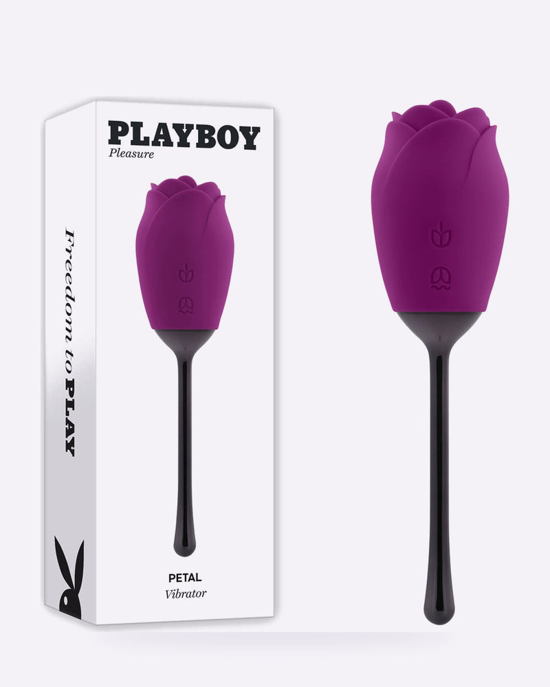 Playboy Pleasure PETAL - Purple USB Rechargeable G-Spot Stimulator for Enhanced Wellness