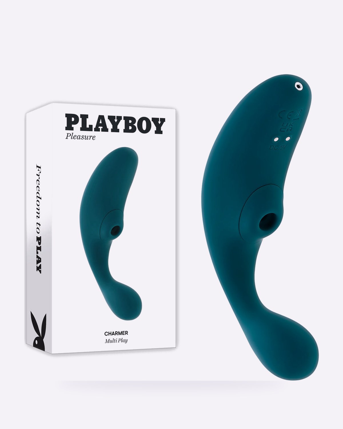 Playboy Charmer G-Spot Vibrator with Clitoral Suction