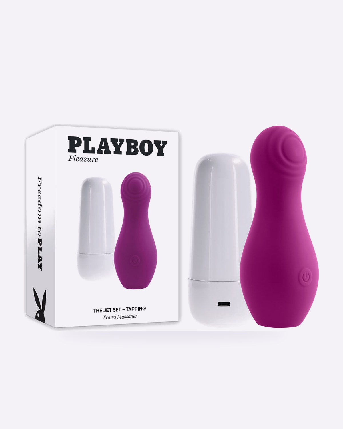 Playboy Pleasure The Jet Set Tapping Vibrator with Charging Case
