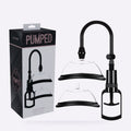PUMPED black manual vulva pump with 2 cups