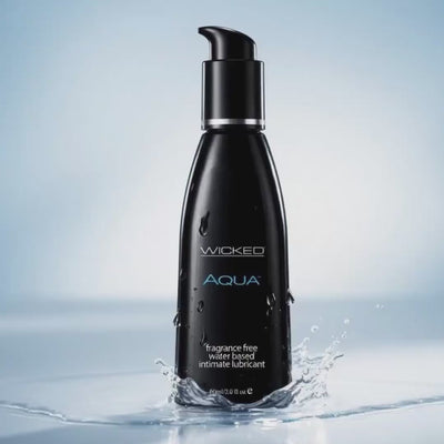 Wicked Aqua - Premium Water-Based Lubricant – 60 ml (2 oz) Bottle – Body-Safe, pH Balanced, and Vegan-Friendly