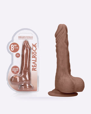 REALROCK Skin tan 8 inch realistic dildo