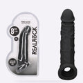 REALROCK black 8 inch penis extender sleeve