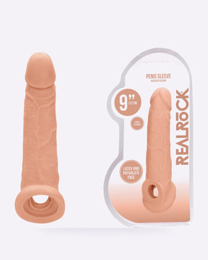 REALROCK flesh 9 inch penis extender sleeve