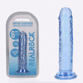 REALROCK crystal clear blue 15.5 cm straight dildo