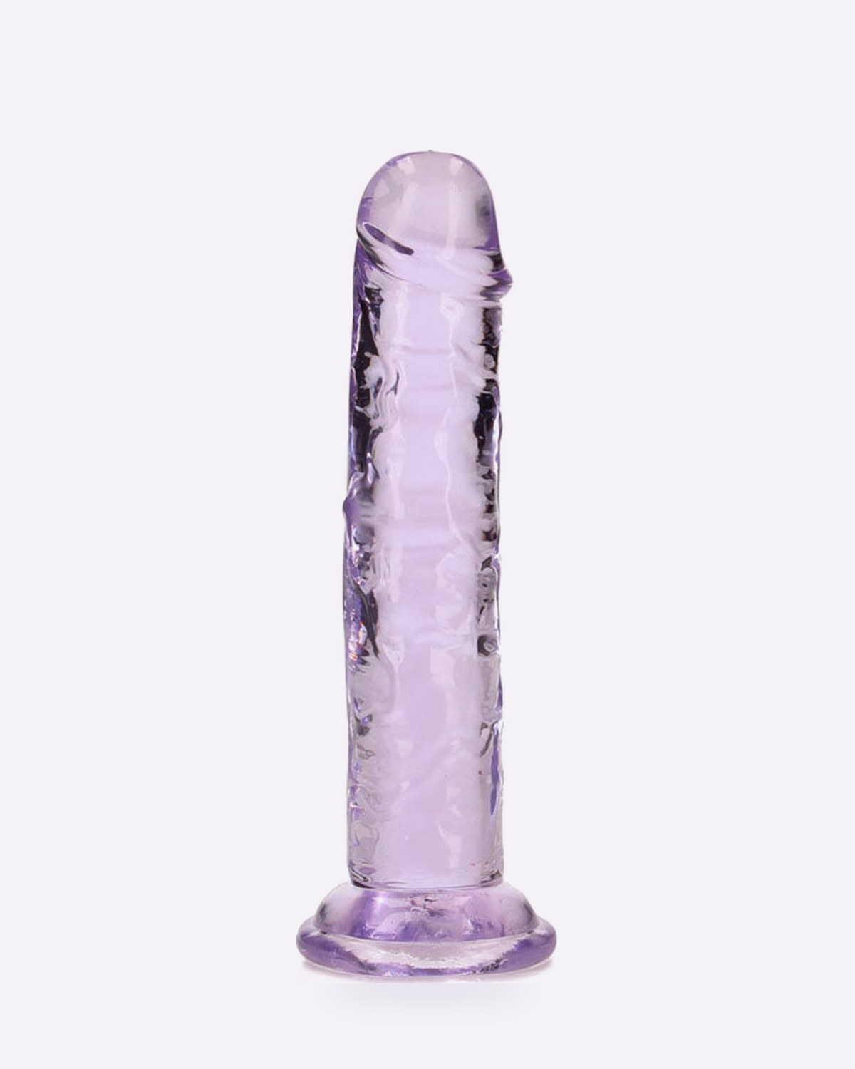 REALROCK crystal clear purple 15.5 cm straight dildo