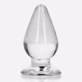 REALROCK crystal clear small 9 cm butt plug in clear