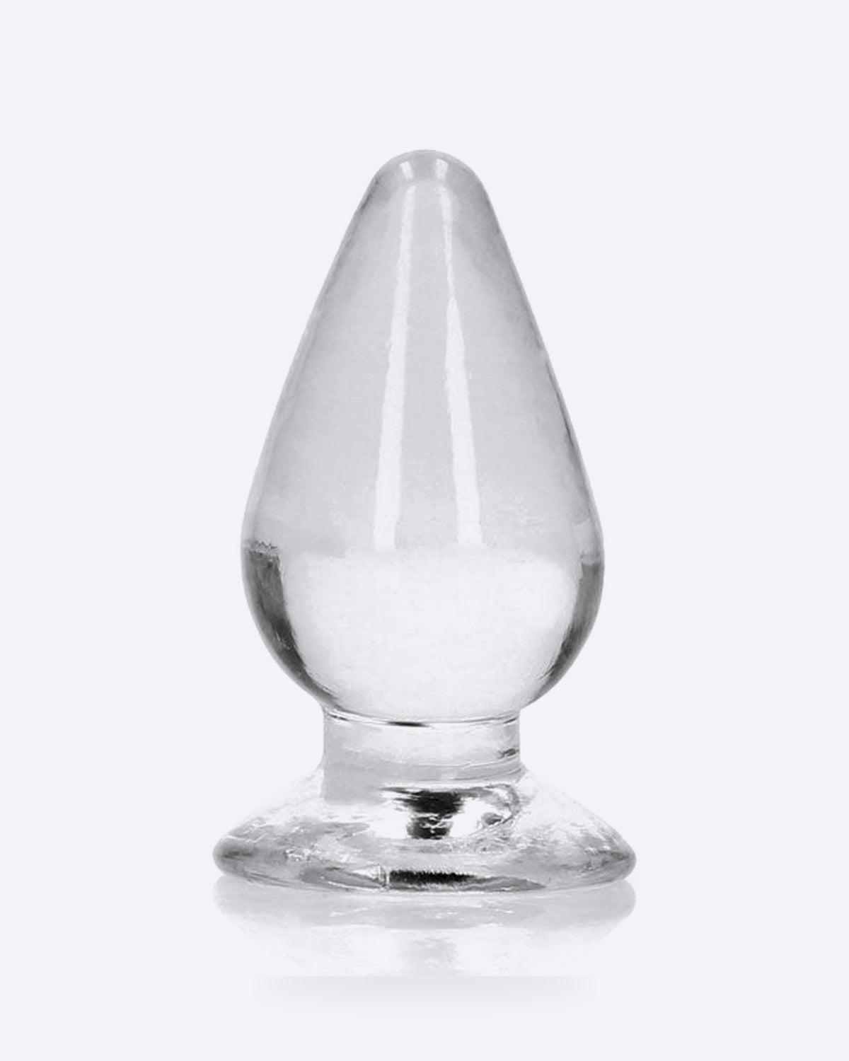 REALROCK crystal clear small 9 cm butt plug in clear