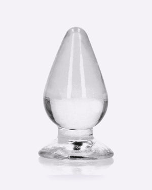 REALROCK crystal clear small 9 cm butt plug in clear