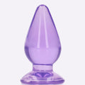 REALROCK crystal clear purple 11.5 cm butt plug