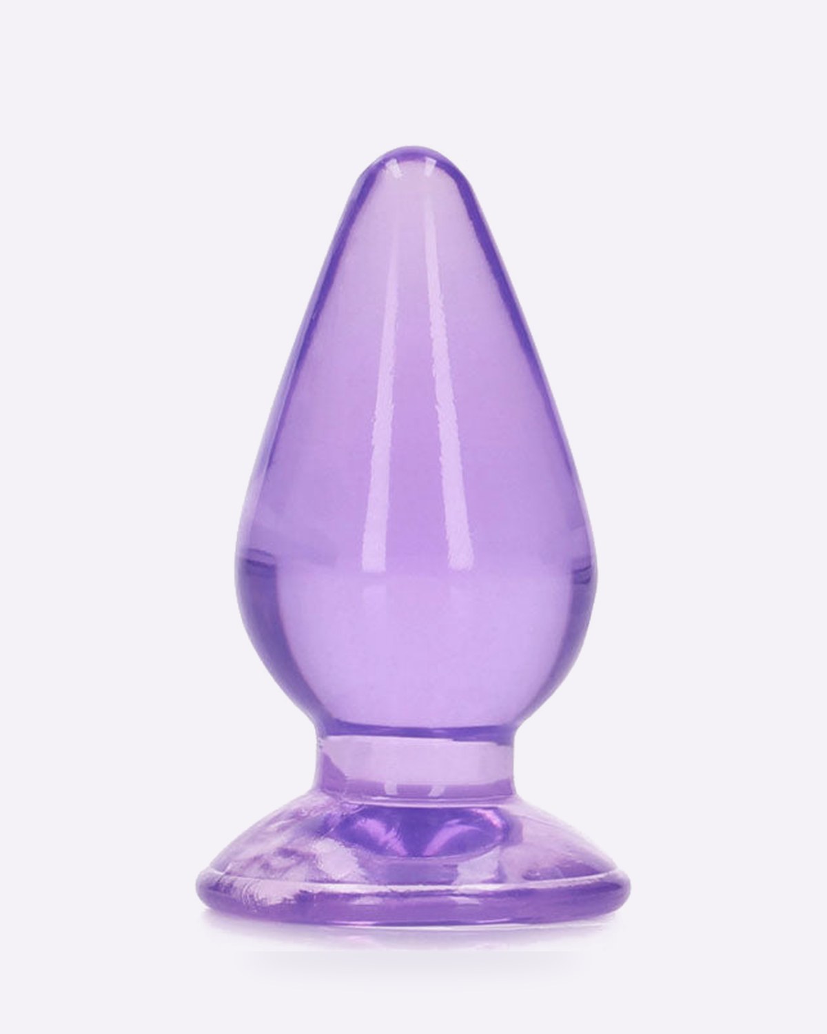 REALROCK crystal clear purple 11.5 cm butt plug
