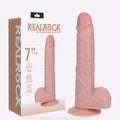 REALROCK flesh 18 cm vibrating dildo with balls