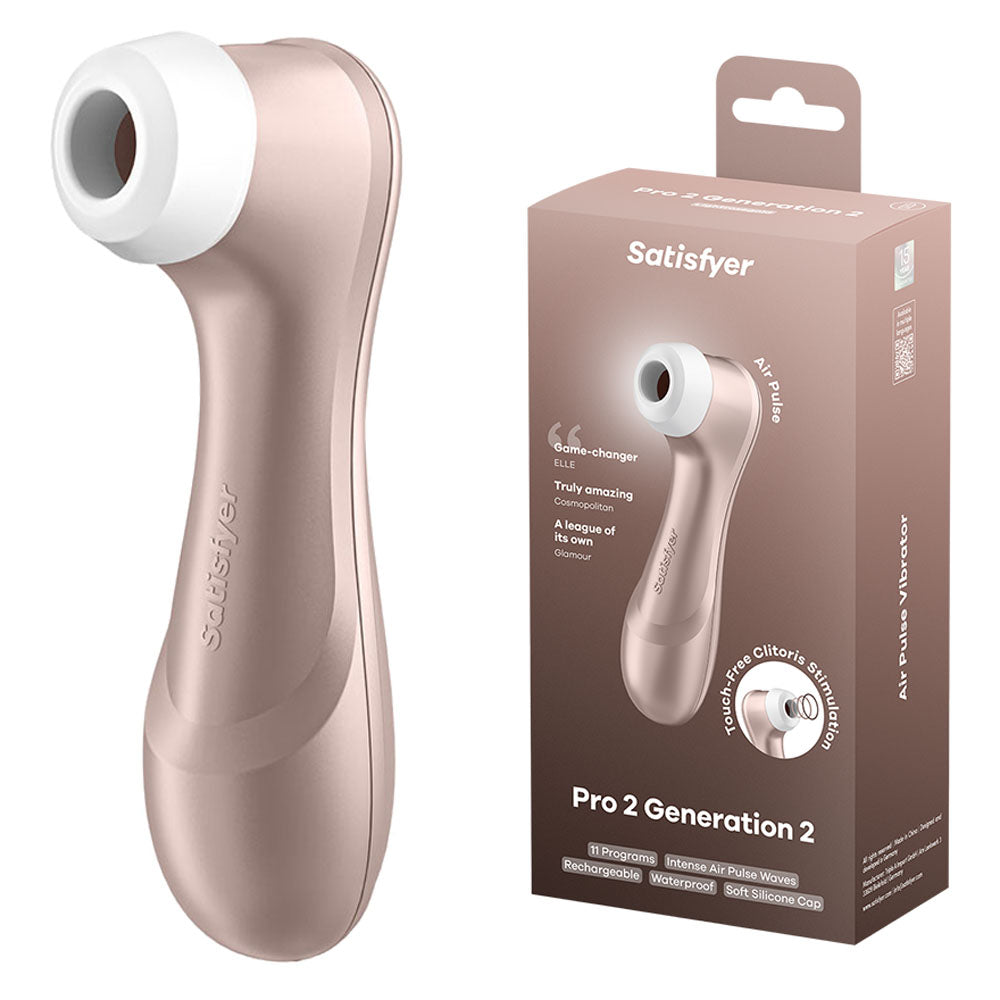 Satisfyer Air Pulsation Premium – Touch-Free, Rechargeable – Rose Gold