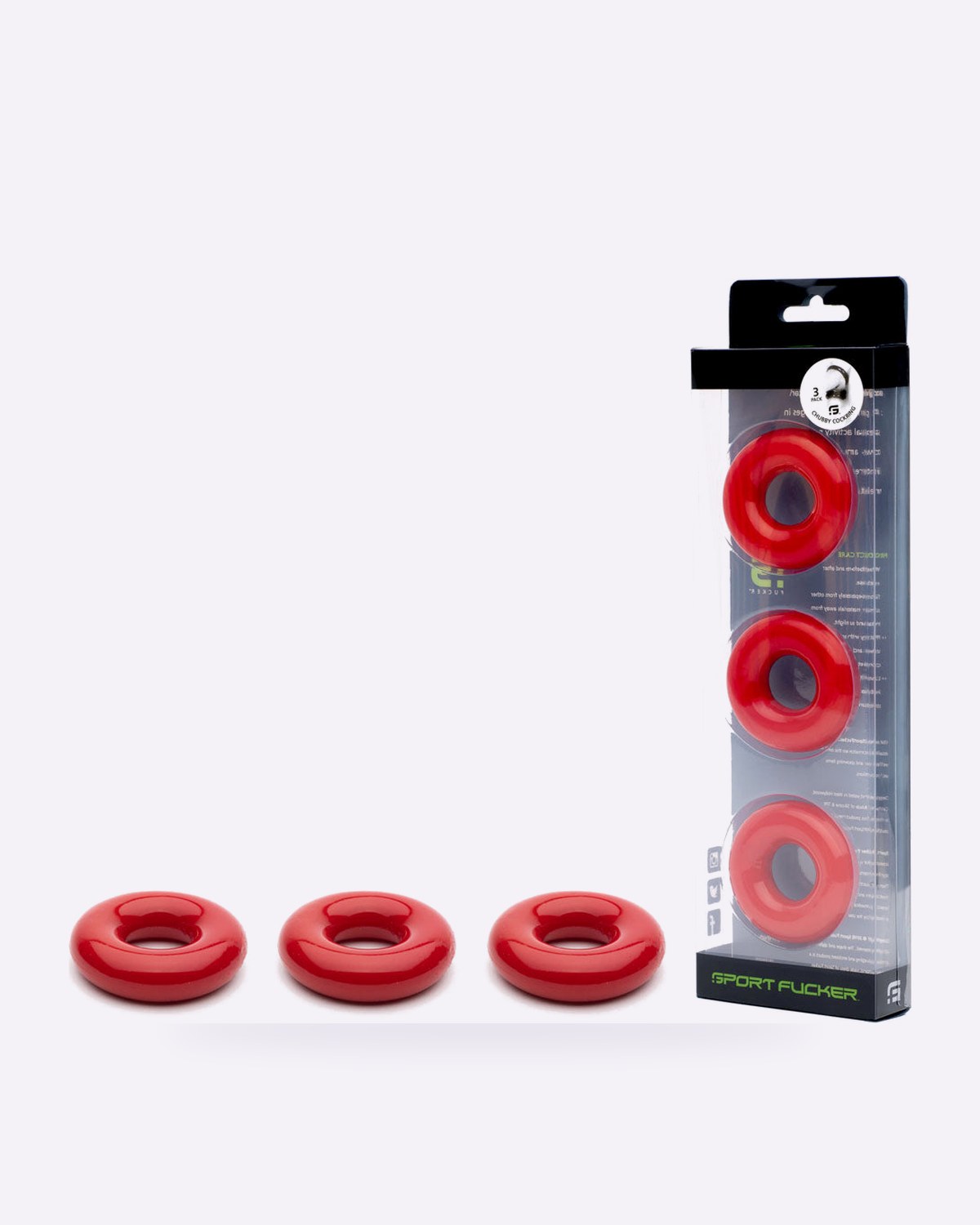 Sport Fucker Monster TPR Donut Cock Rings 3-Pack