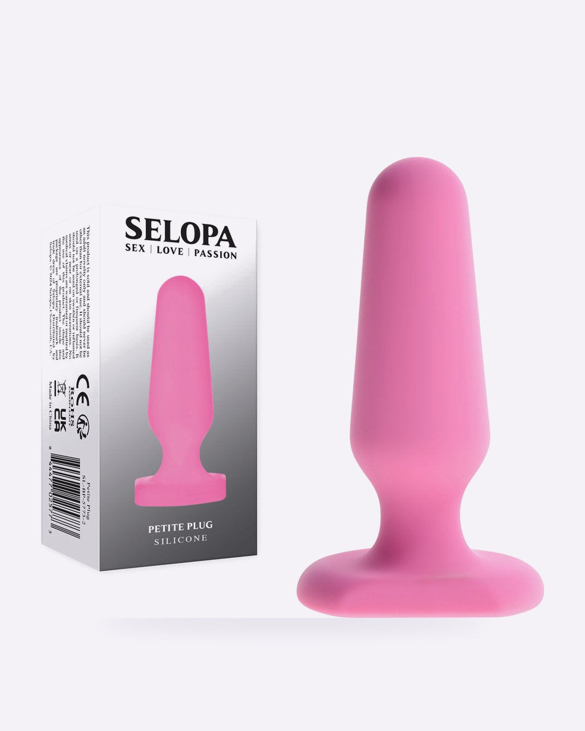 Selopa Petite pink silicone beginner butt plug