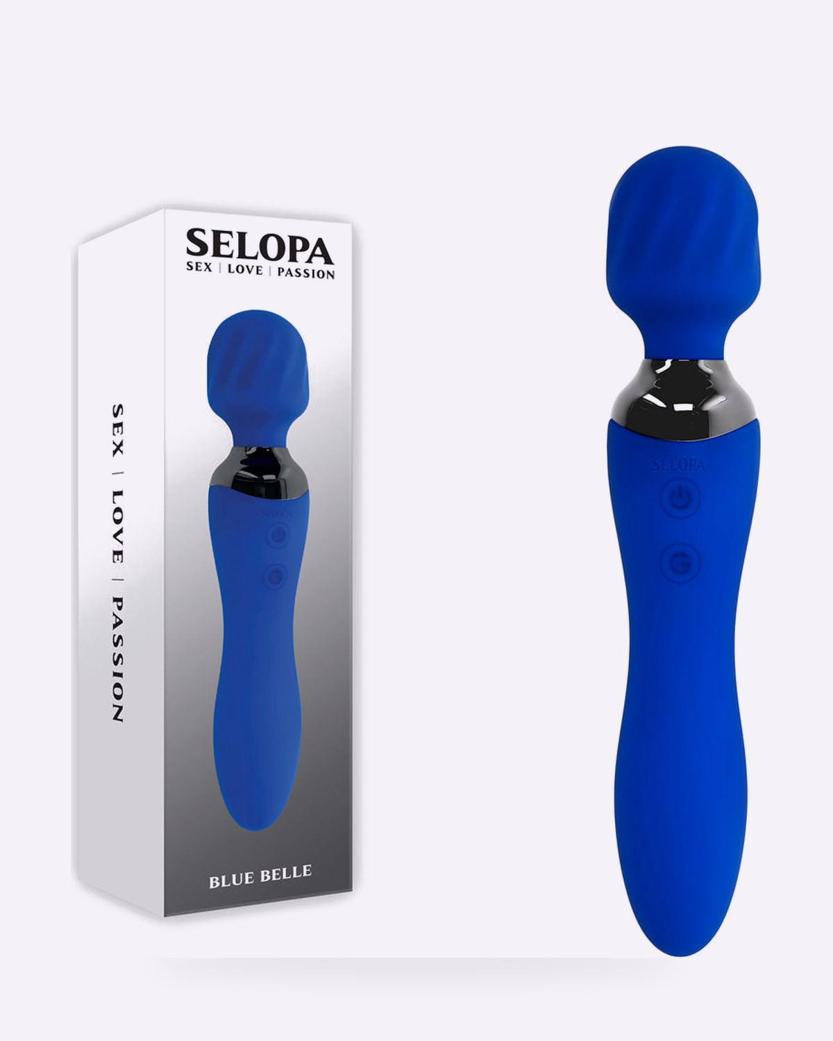 Selopa Blue Belle double-ended wand