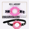 Sex & Mischief pink silicone lips mouth gag