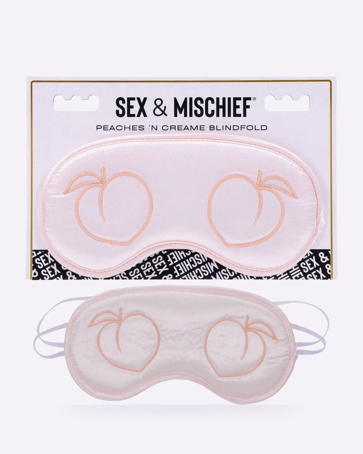 Sex & Mischief Peaches n CreaMe Satin Blindfold