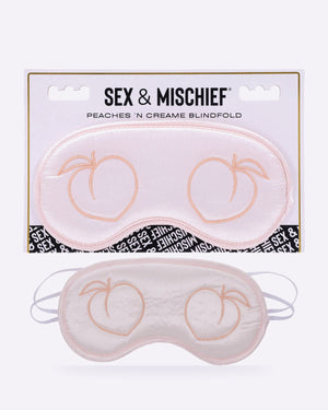 Sex & Mischief Peaches n CreaMe Satin Blindfold