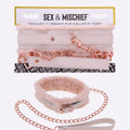 Sex & Mischief Peaches n CreaMe Fur-Lined Collar & Leash